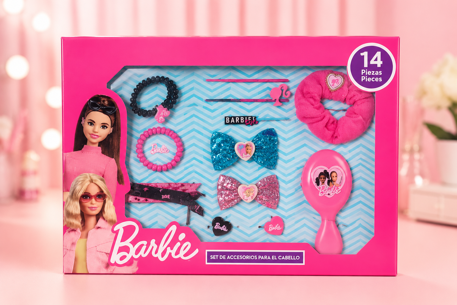 BARBIE - 14 PIECES ACCESSORIES SET FOR KIDS