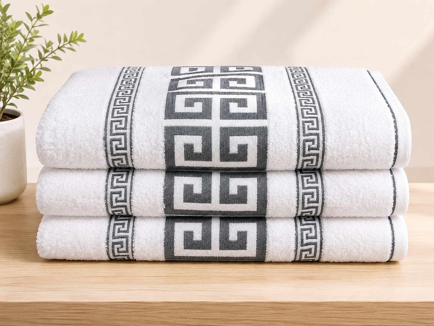 Reverie Maison Luxury Bath Towel – 90 x 150 CM Super Soft & Absorbent Towel | White