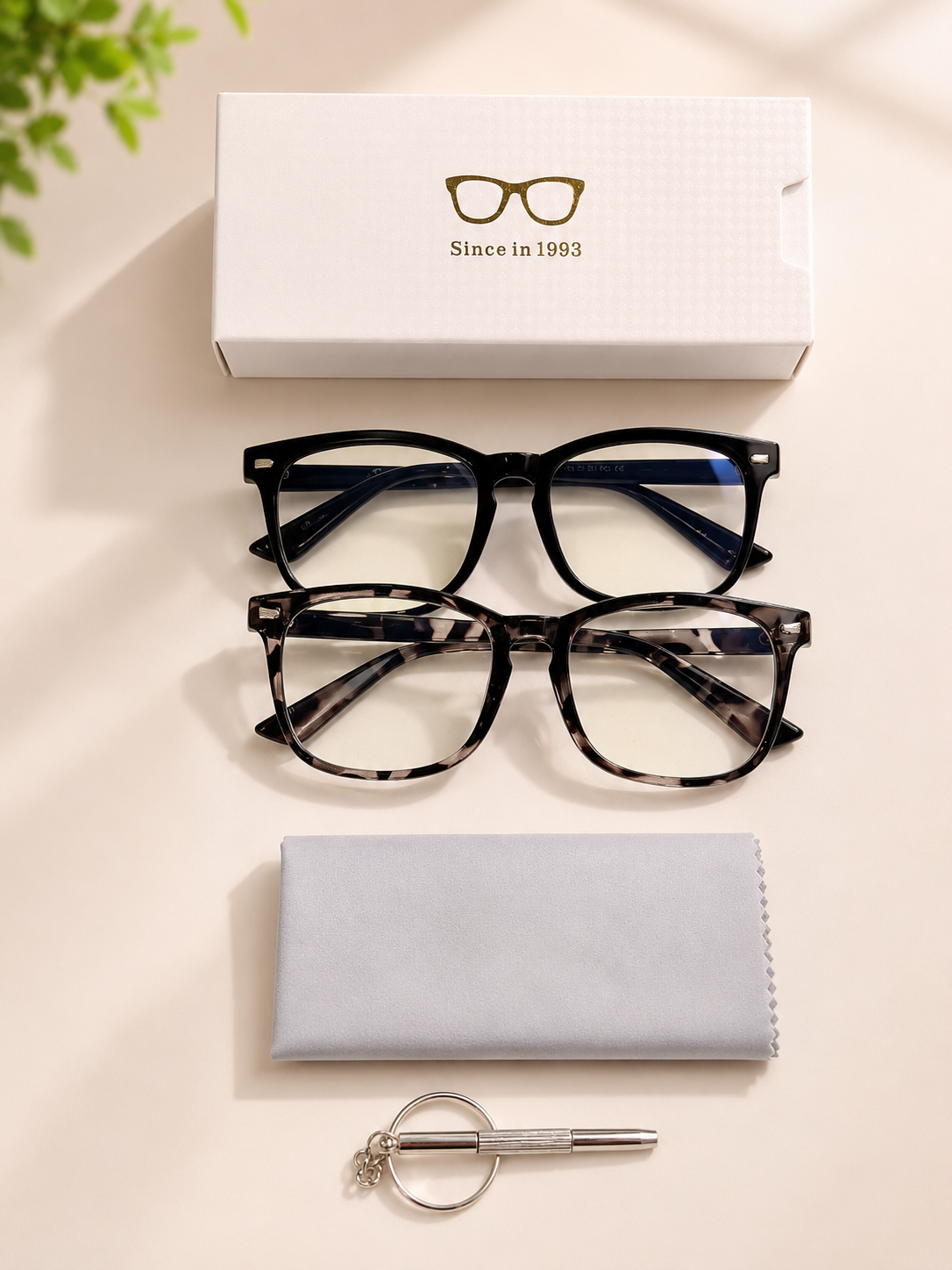 2 Pack Blue Light Blocking Glasses – Anti Eye Strain Computer & Mobile Glasses