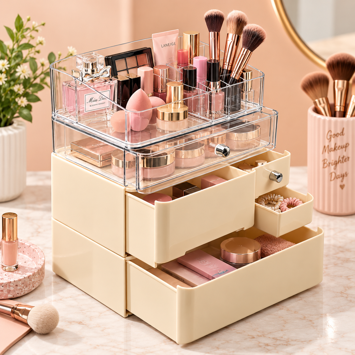 DRAWER STORAGE BOX FOR STATIONERY OR MAKEUP ORGANISER - SIZE - (230*165*320mm)