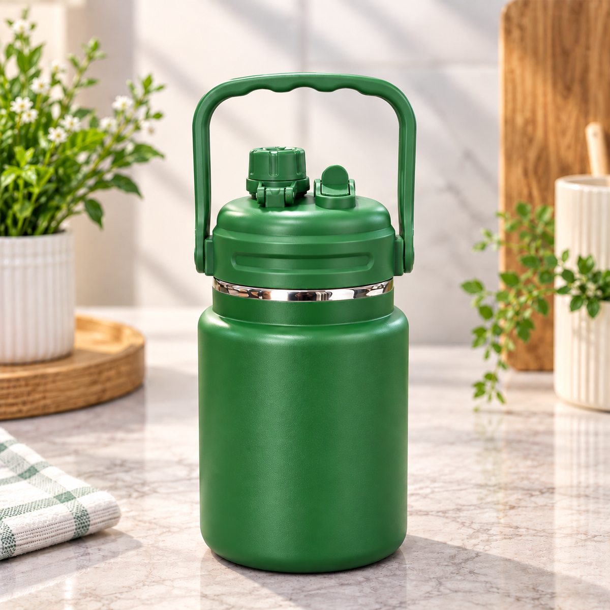 1500ML FIT INSULATED THERMAL FLASK - IN ASSORTED COLORS & TRAVEL FRIENDLY