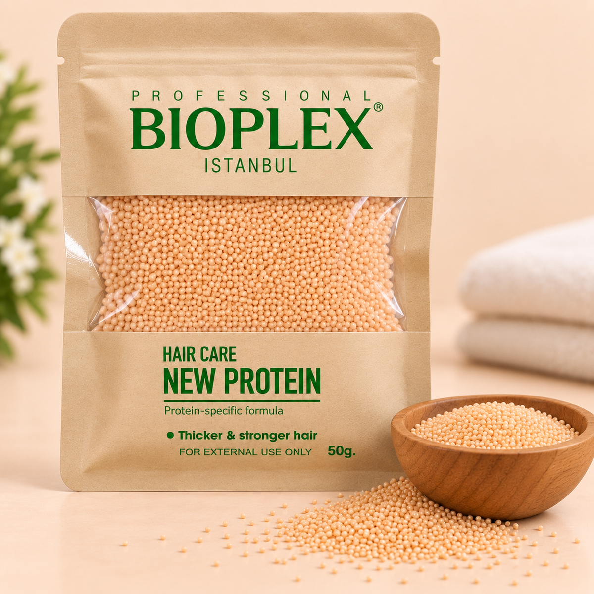 HAIR CARE PROTEIN - SPECIFIC FORMULA FOR THICKER & STRONGER HAIR - 50g by Professional bioplex