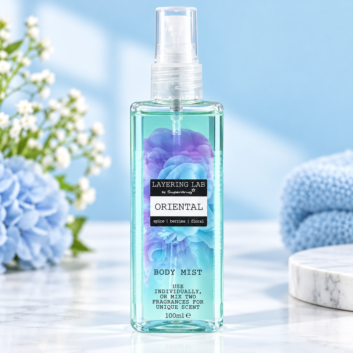 BODY MIST - IN 4 DIFFERENT FRAGRANCES - SOFT, ROYAL &  ELEGANGT NOTES - Sorbet/Oriental/Paradise/Gelato