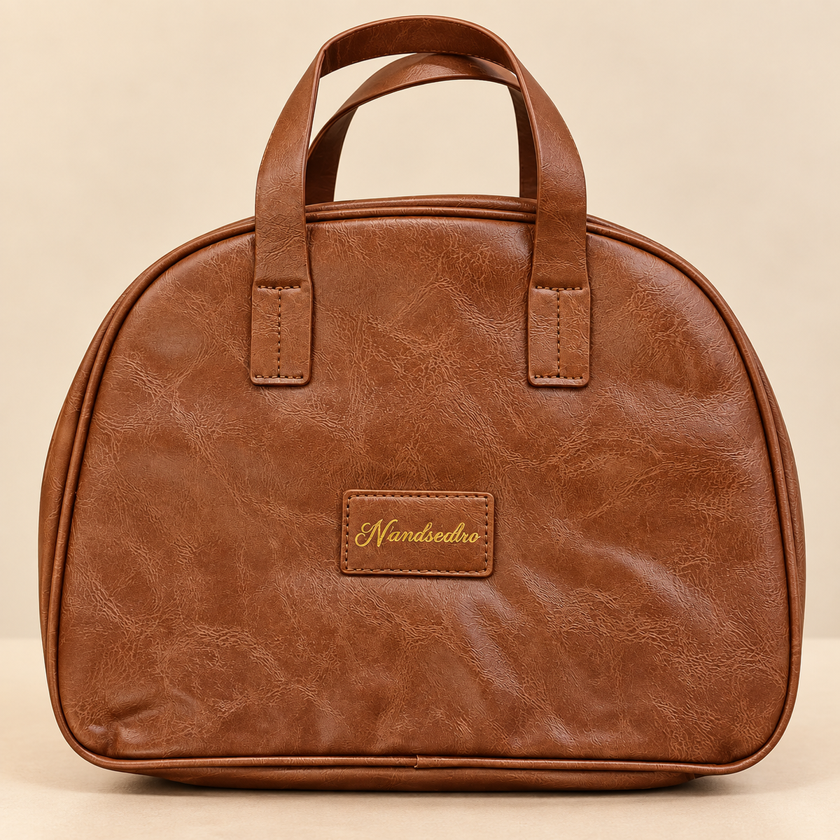 HAND BAG FOR EVERYDAY USE - DARK BROWN LEATHER EDITION WITH MULTIPLE COMPARTMENTS