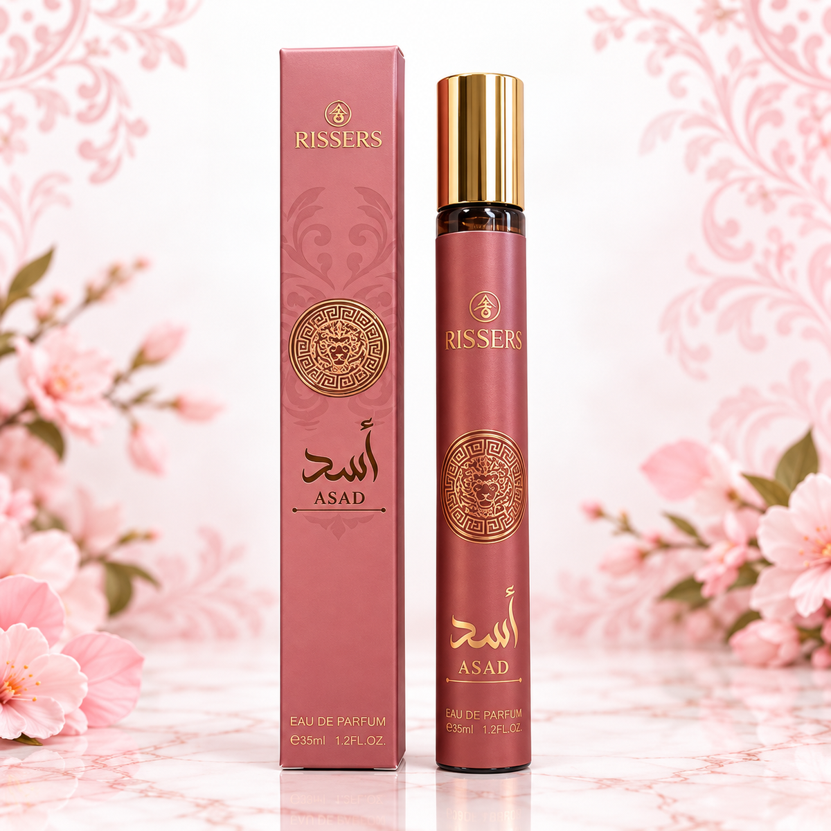 Asad Rissers Travel Perfume – Pink/Black 35ml Eau de Parfum for Men & Women
