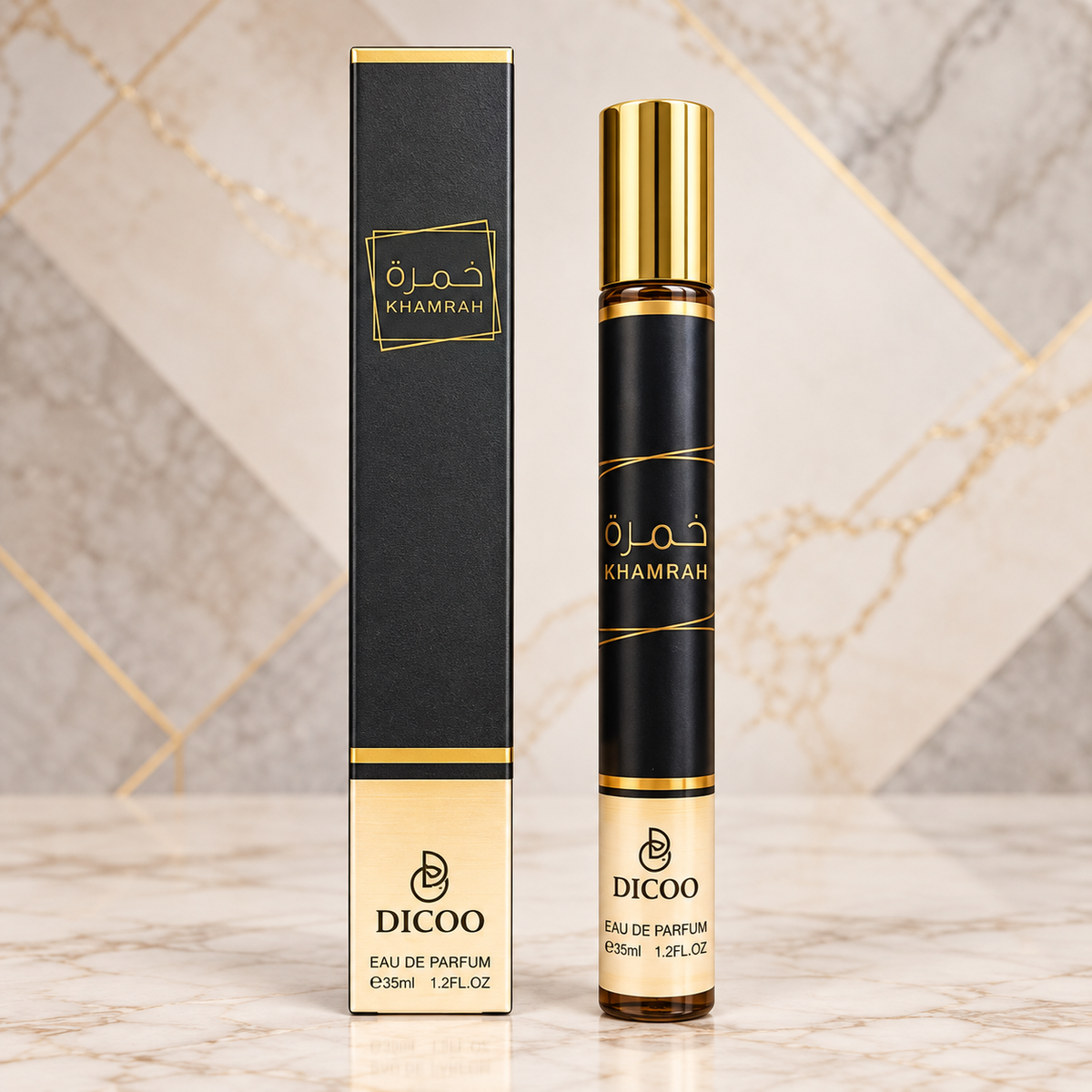 Khamrah Dicoo Travel Perfume – 35ml Eau de Parfum for Men & Women
