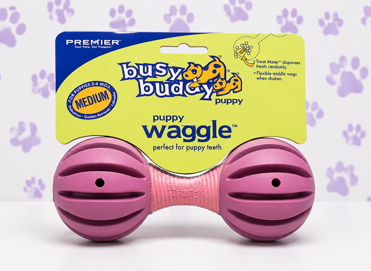 BUSY BUDDY MEDIUM - SIZED WAGGLE - FLAWLESS TOY DESIGNED FOR PETS