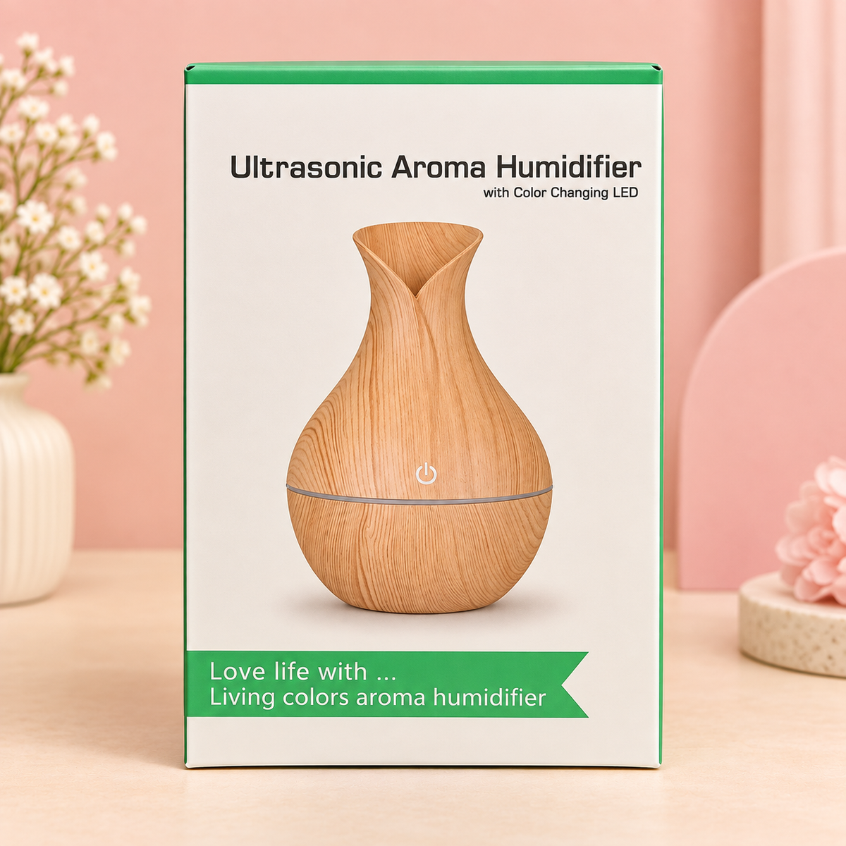 ULTRASONIC AROMA HUMIDIFIER - WITH COLOR CHANGING LED
