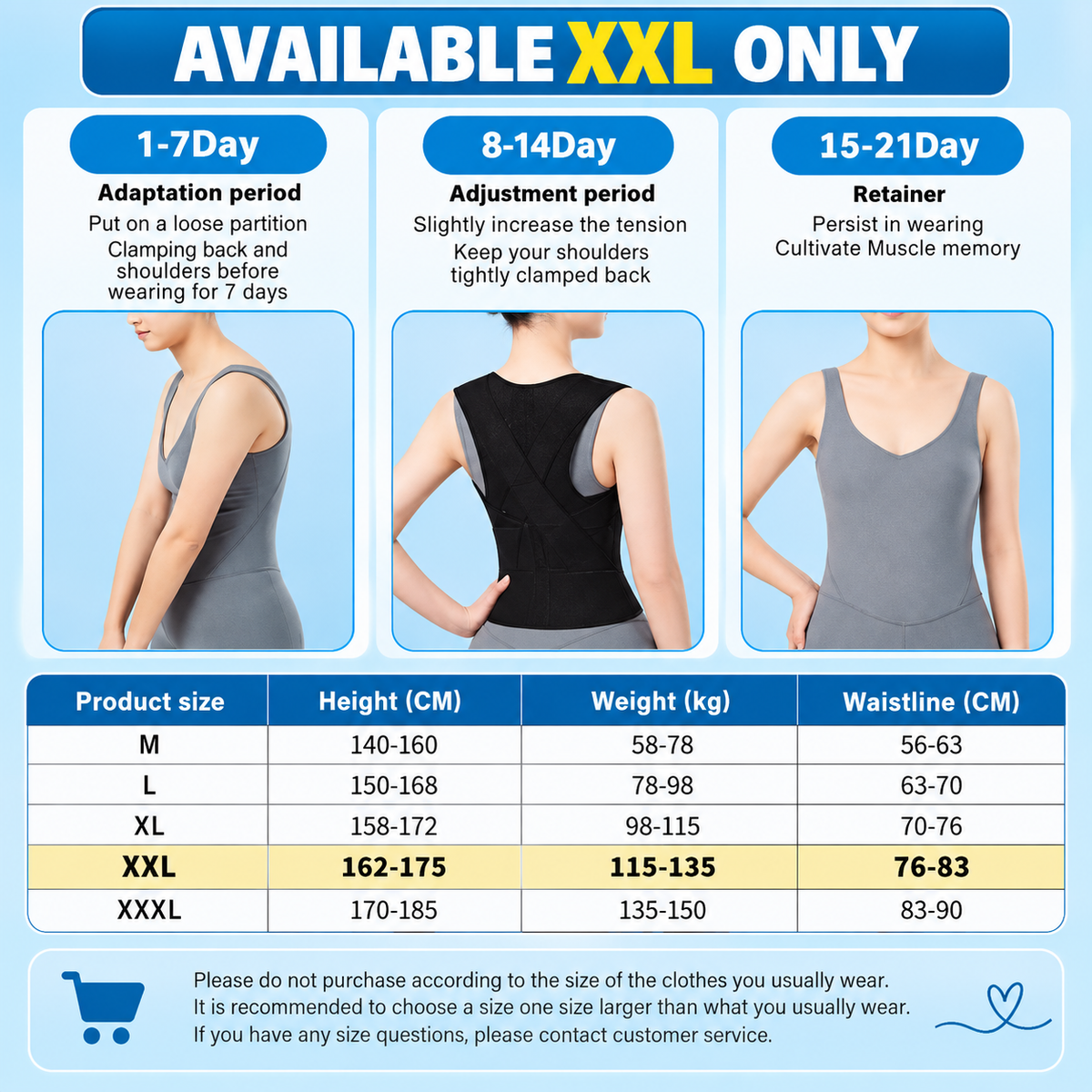MOLDED COMPRESSION VEST - COMFORTABLE & ELASTIC FABRIC & RELIEVE STRESS - SIZE -xxl