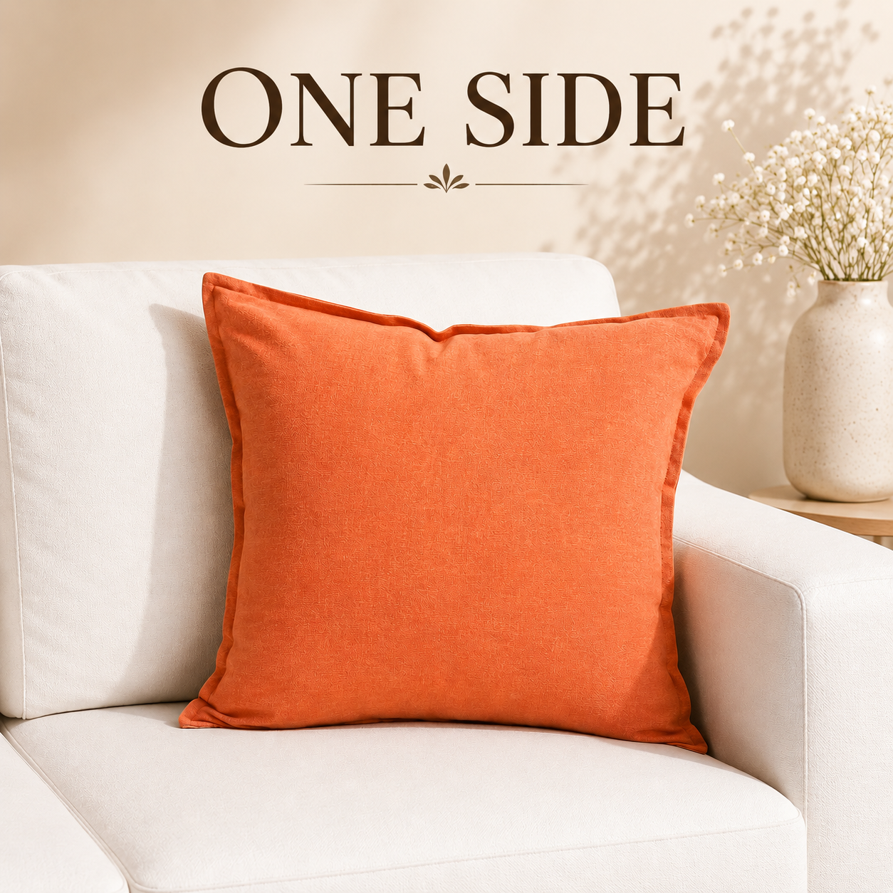 HIGH ST BRAND - COTTON CUSHION - BOTH SIDE DIFFERENT SHADES