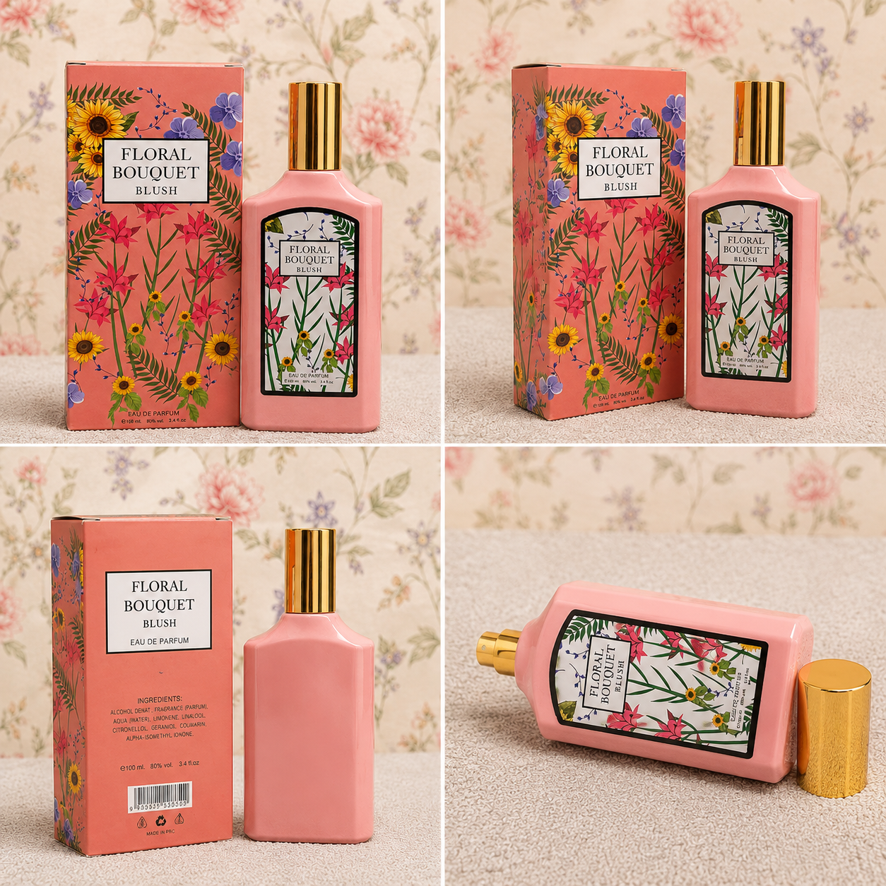 FLORAL BOUQUET- BLUSH - EAU DE PARFUM - 100ML RICH & ELEGANT SPRAY FOR HER