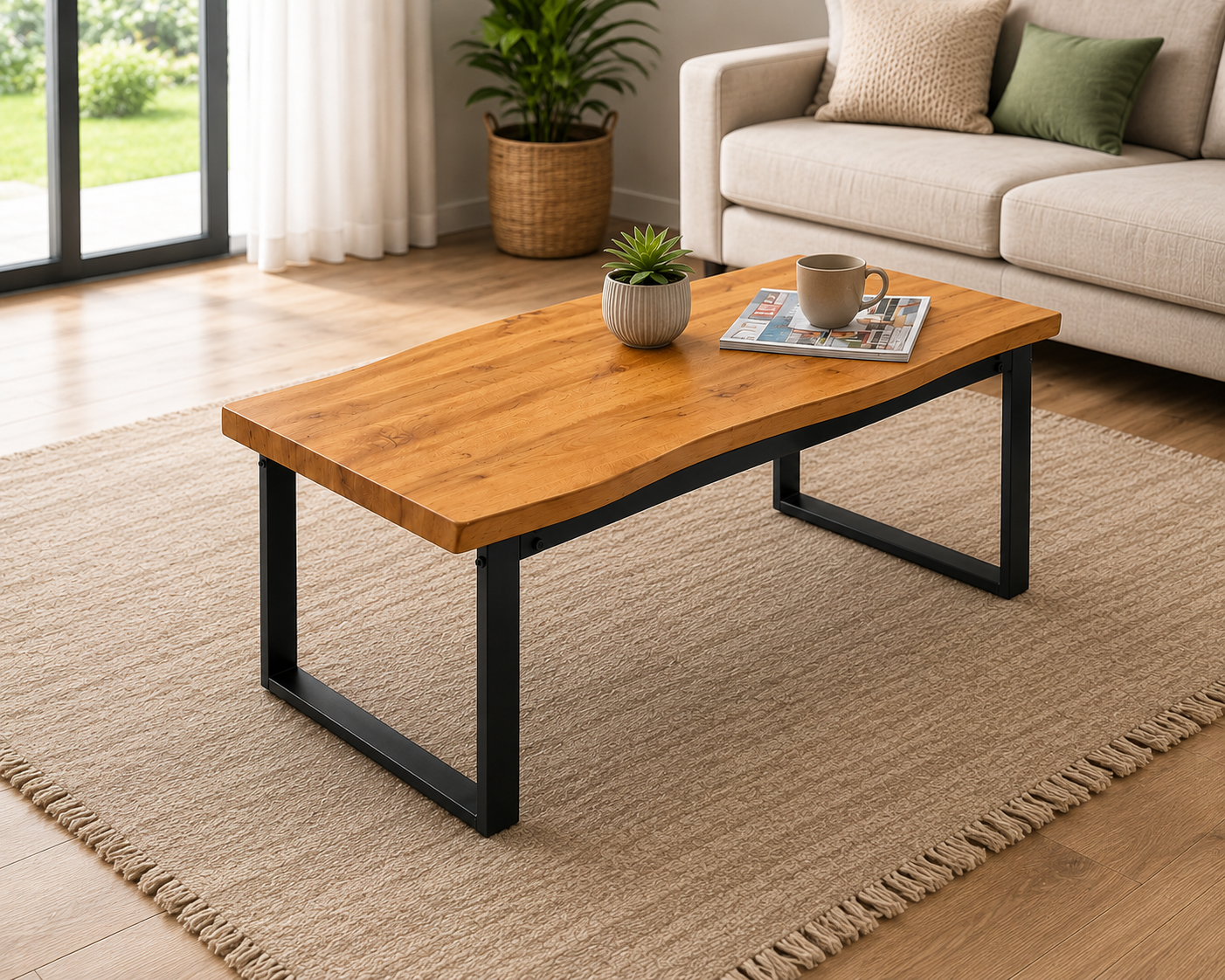 LIVE EDGE COFFEE TABLE - MODEL NO:4639 - by GREENHURST