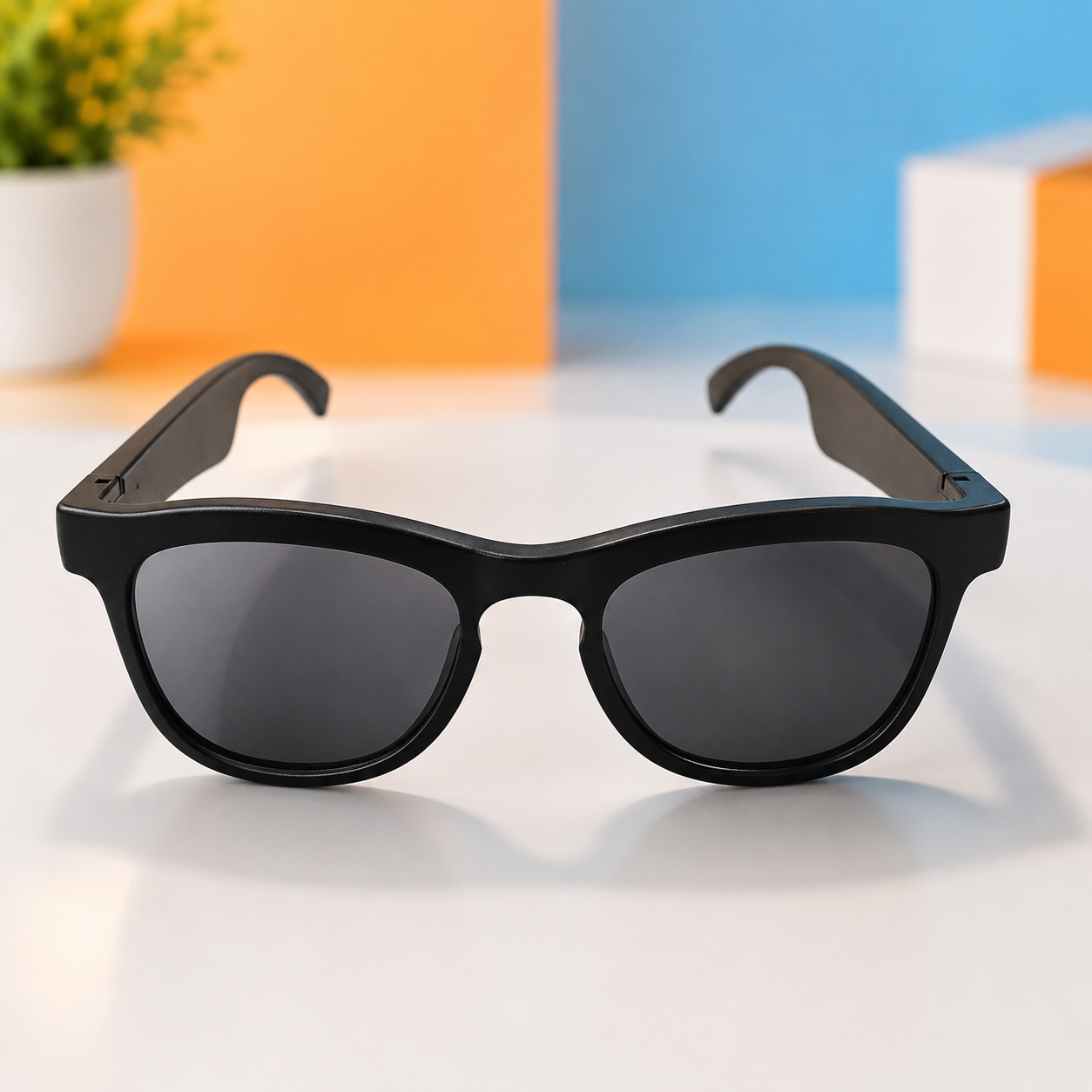 WIRELESS SMART GLASSES - MUSIC PLAYTER,OPEN-EAR 360° SOUND,VOICE CONTROL ALONG WITH UV PROTECTION