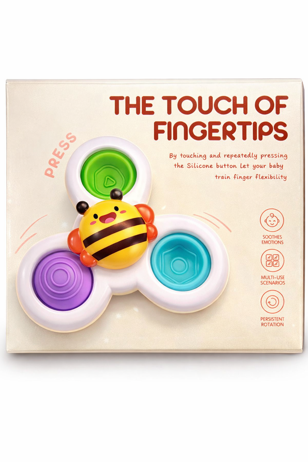 Baby Sensory Press Toy – Cute Rotary Windmill