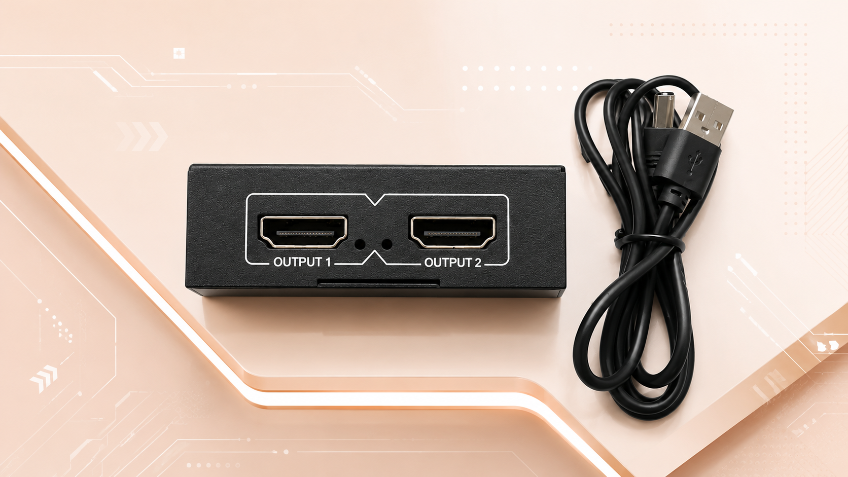 HDMI SPLITTER - SIGNAL TO 2 DISPLAYS WITH 4K ULTRA HD SUPPORT