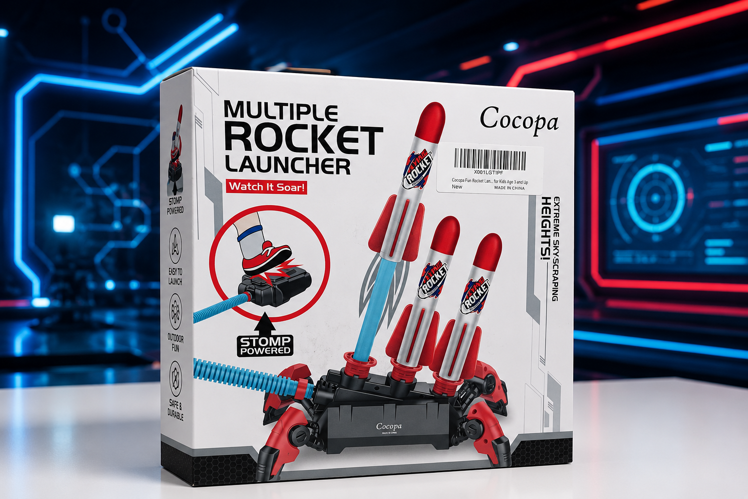 MULTI ROCKET LAUNCHER TOY SET - ABOVE 6 YEARS