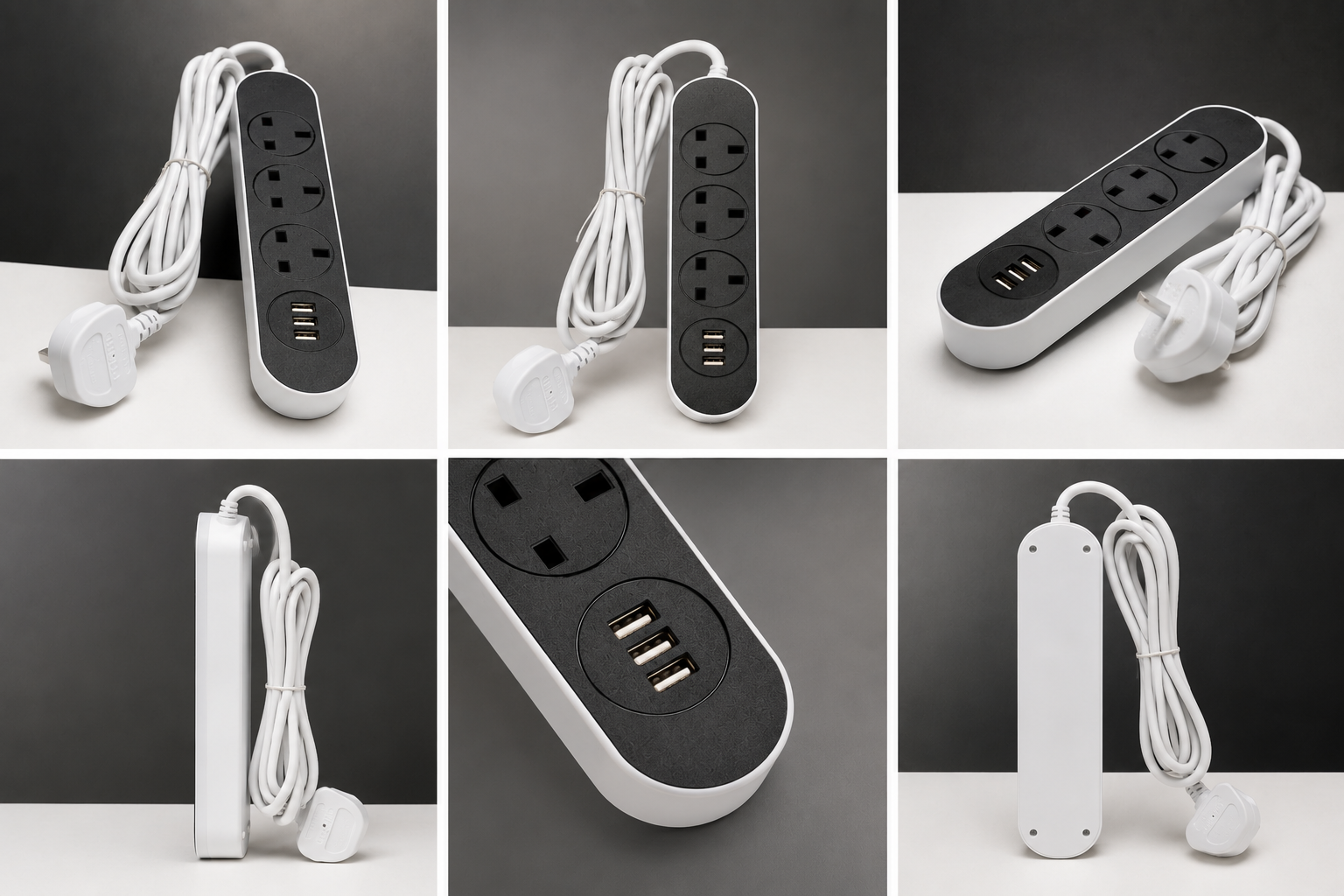 POWER SOCKET - 3000W Anti-Static Power Socket with USB Charging - FOR MULTIPLE PURPOSES -by JOYGUARD