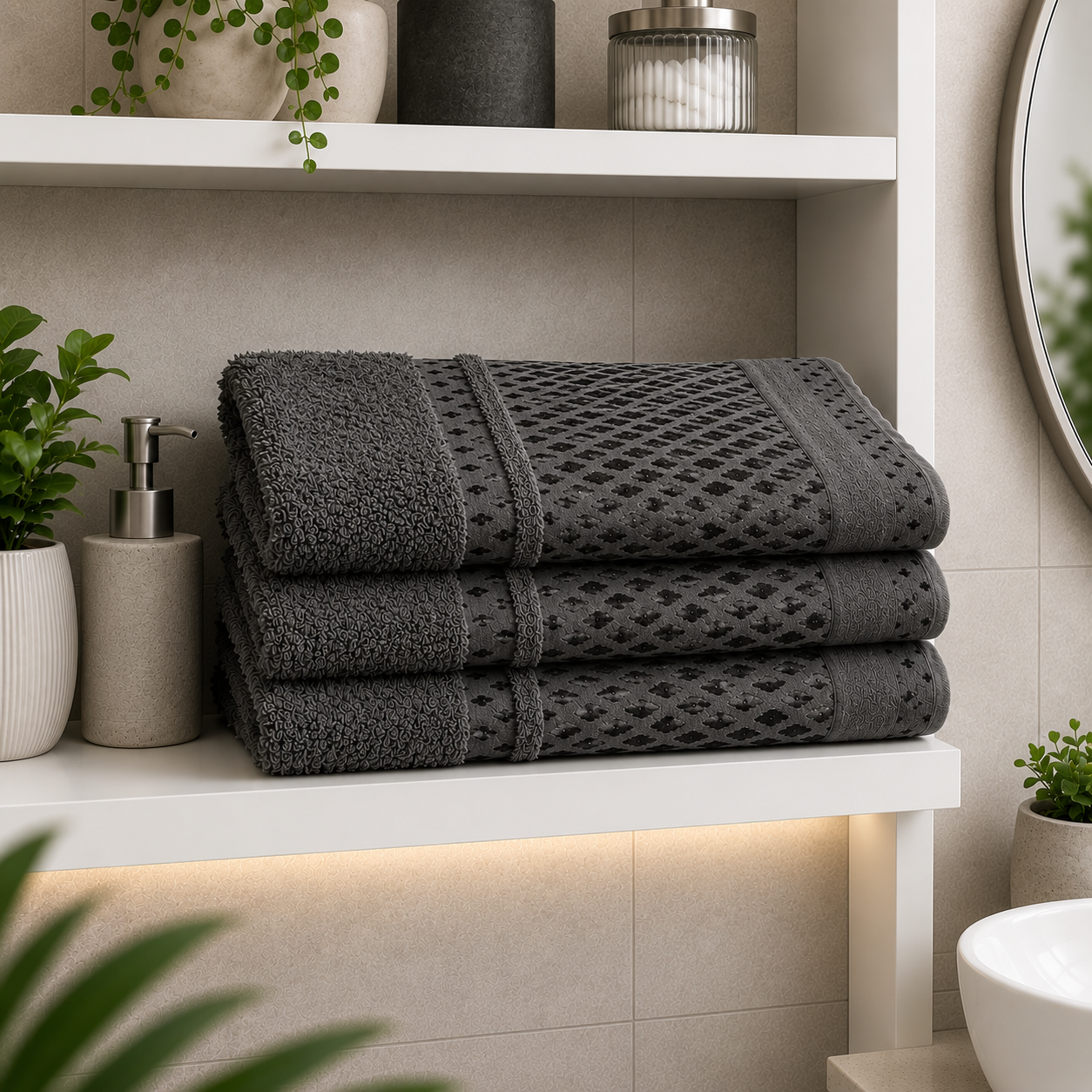 COOLING BATH SHEET- SET OF 3/PACK - 90*150CM - IN 4 COLORS by REVERIE MAISON