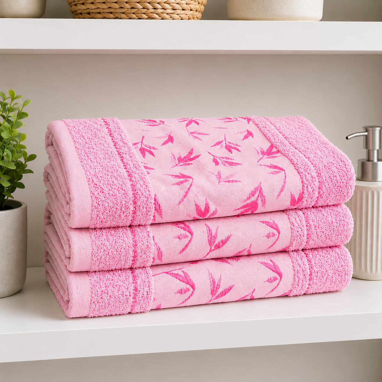 MARLOW BAMBOO BATH SHEET - SET OF 3/PACK - IN 6 COLORS - 90*150cm by REVERIE MAISON