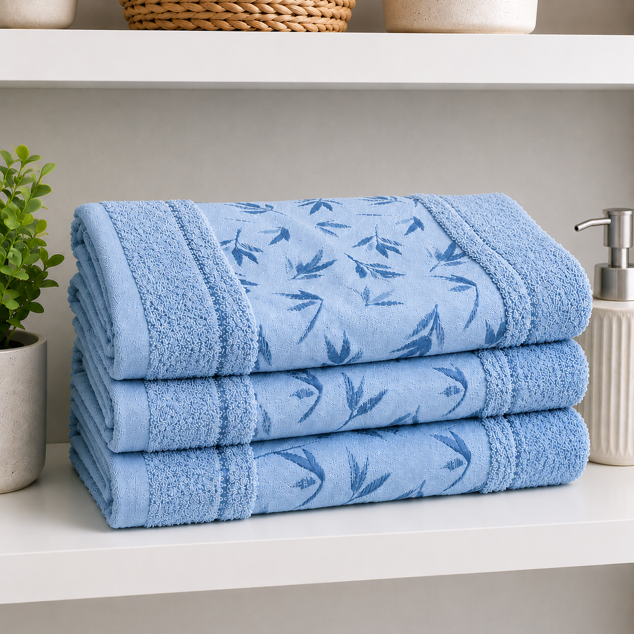 MARLOW BAMBOO BATH SHEET - SET OF 3/PACK - IN 6 COLORS - 90*150cm by REVERIE MAISON