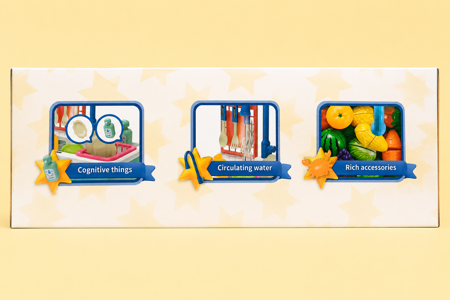 SMART CHEF KIDS CUISINE SCHOOL KITCHEN PLAY SET - HELP CHILDREN DEVELOP GOOD LIVING HABITS - FOR 3 YEARS ABOVE