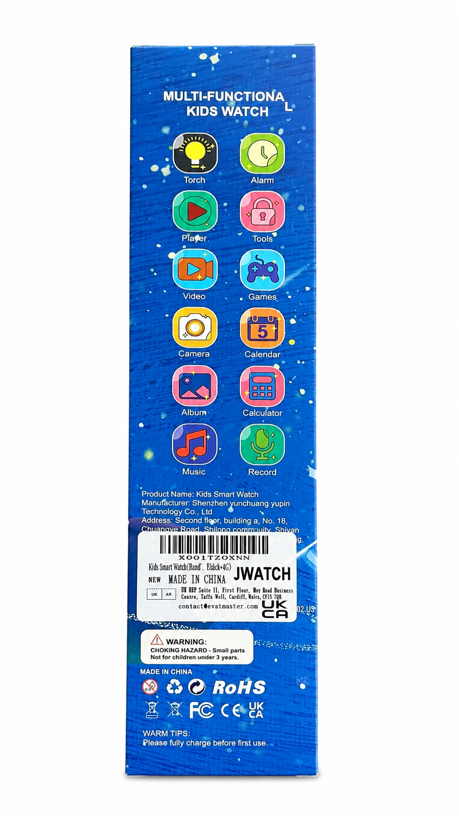 KIDS MULTI-FUNCTIONAL SMART WATCH IN 3 DIFFERENT COLORS - BLACK/BLUE/PINK