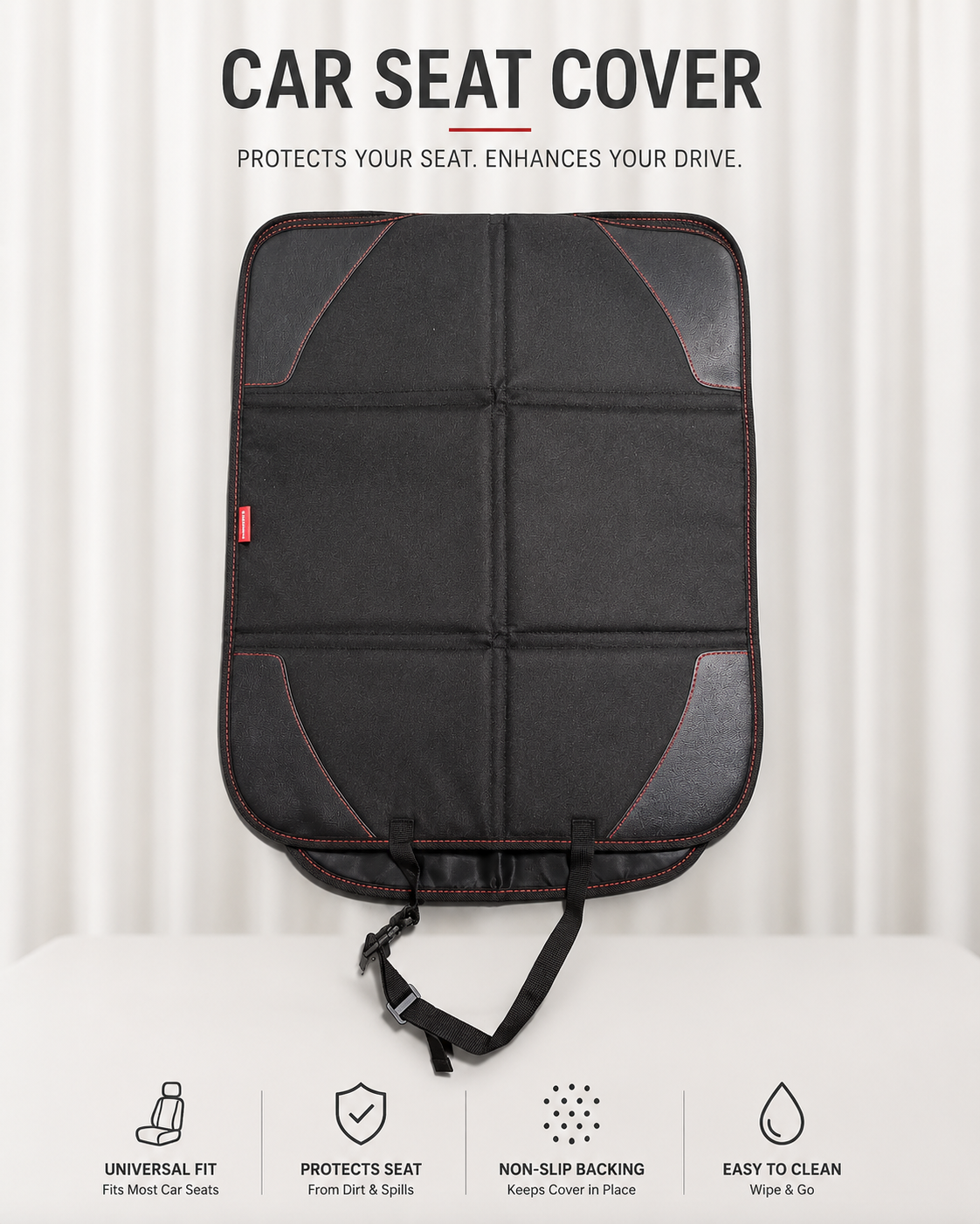 CAR SEAT COVERS - 2 PIECES/PACK - PREMIUM QUALITY