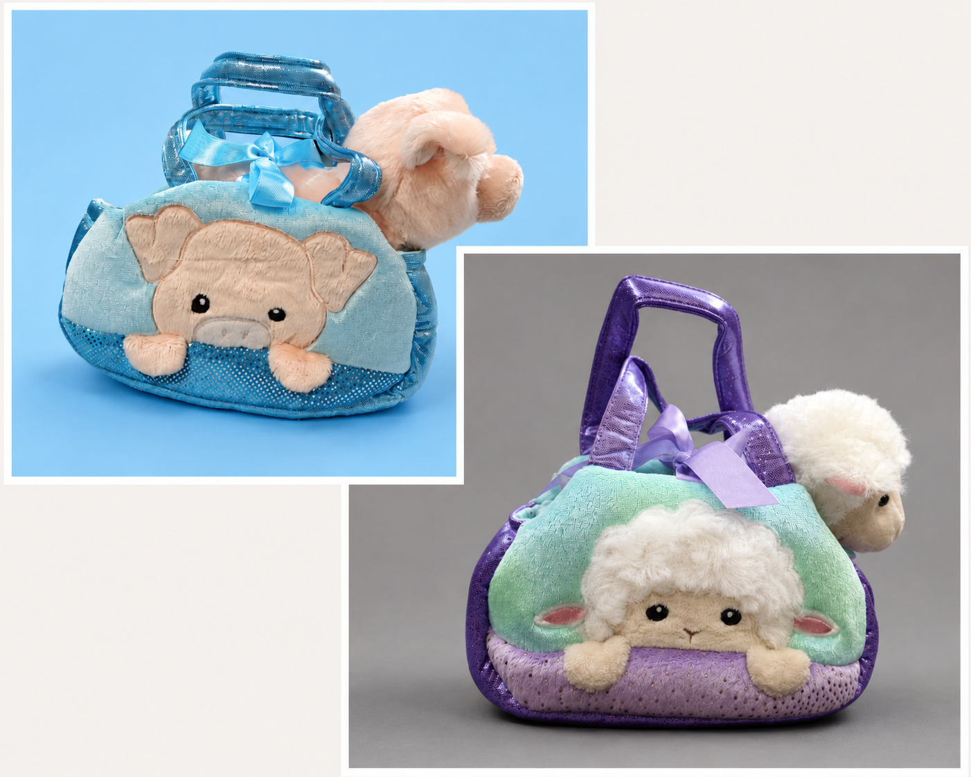 SHEEP/PIG BAGS FOR KIDS - SOFT AND ADORABLE
