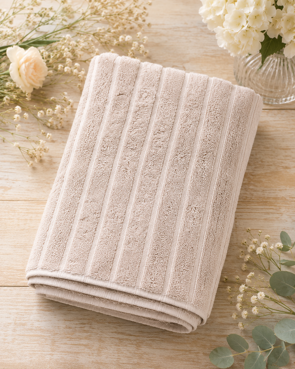 HIGH ST BRAND - BATH TOWEL - NEUTRAL BEIGE EDITION - (89*160CM)