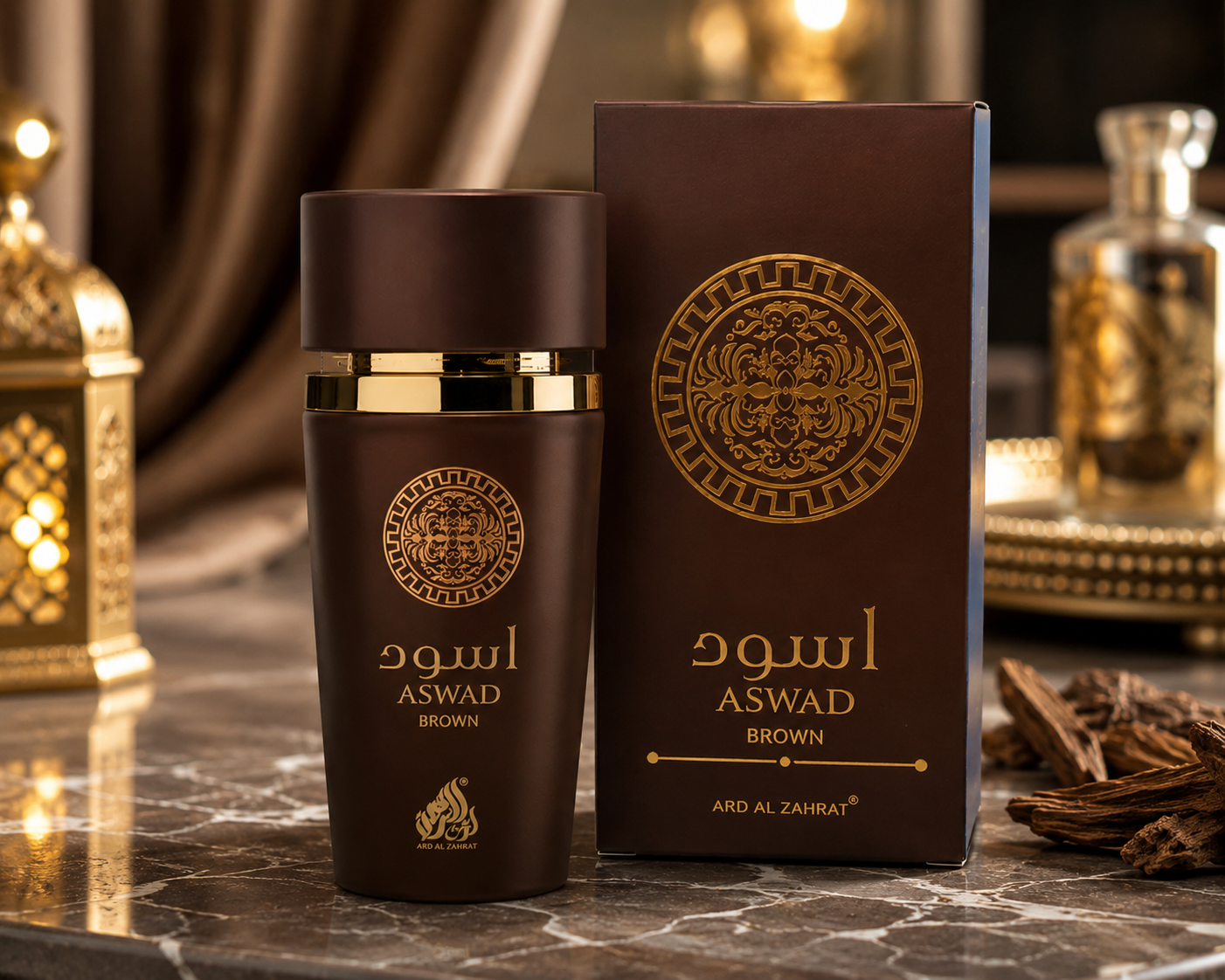 Aswad Brown Eau de Parfum by Ard Al Zahrat – Long-Lasting Unisex Fragrance