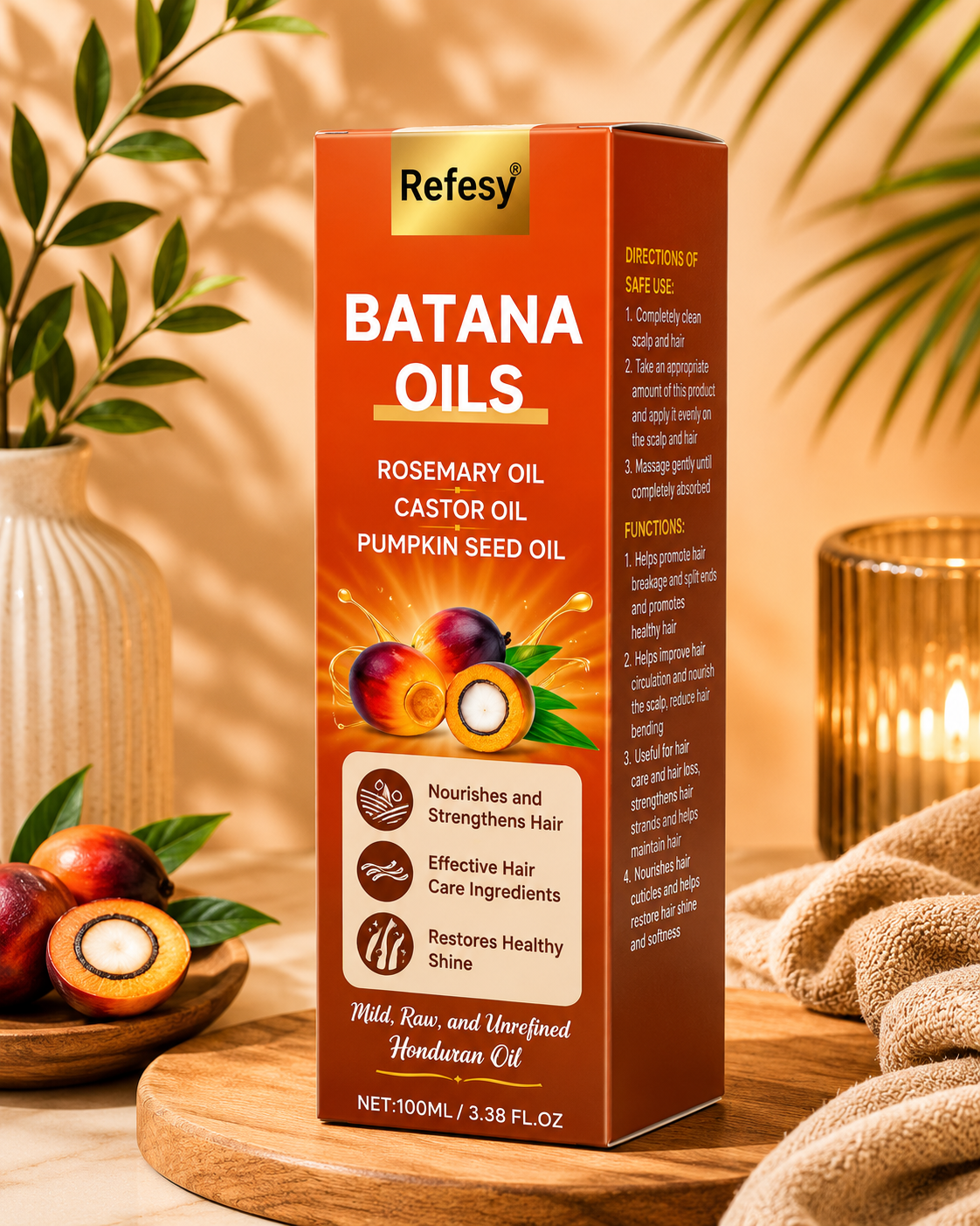 BATANA OILS FOR HAIR NOURISHMENT & PREVENT FROM BREAKAGE