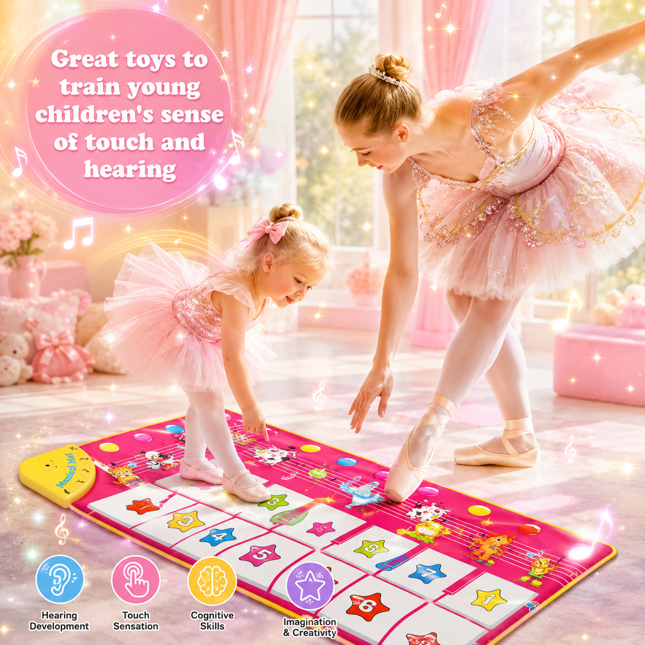DOOKEY MUSICAL MAT (9 Key Piano Keyboard Dance Floor Mat)