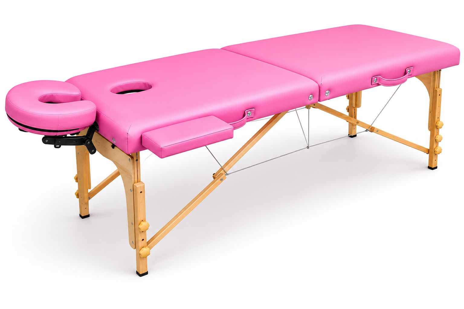MASSAGE TABLE - PROFESSIONAL+PORTABLE- PINK EDITION- 95*18*63 CM