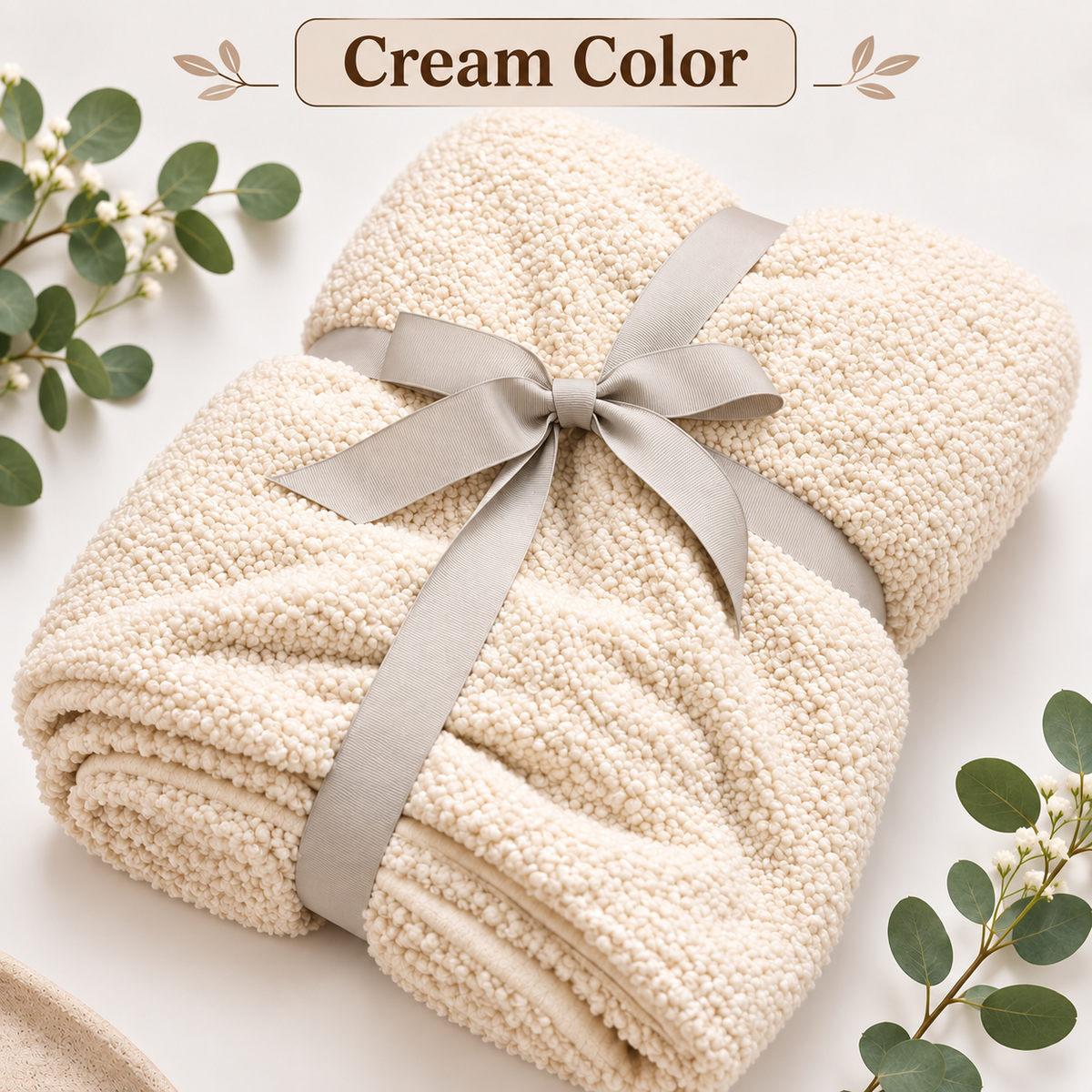 HIGH ST BRAND - ULTRA WARMTH BORG THROW - GREY/ BEIGE/BROWN EDITIONS - (Size - 130cm*170cm)