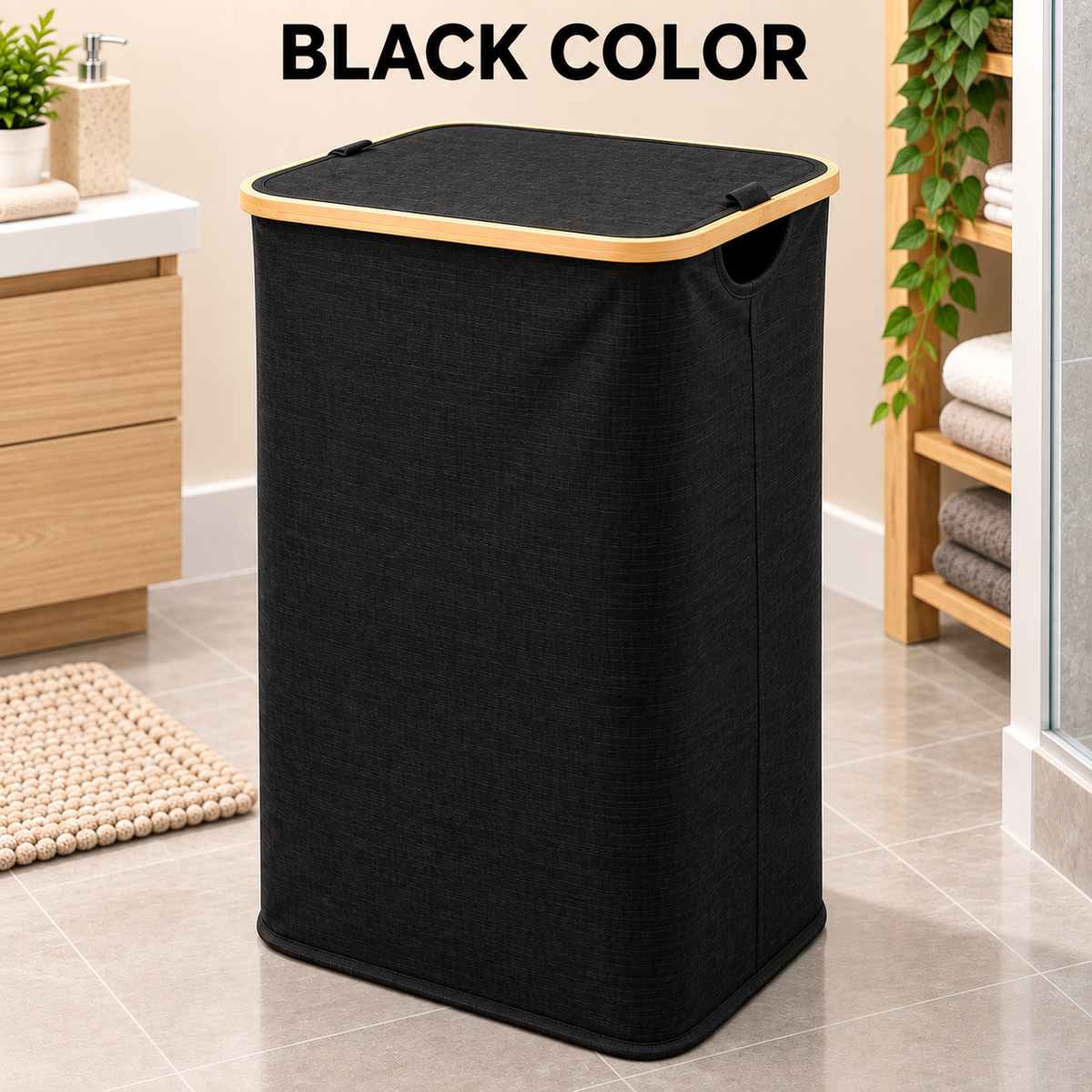 FOLDABLE LAUNDRY BASKETS - IN 4 DIFFERENT COLORS - LARGE SIZE(44*33*74cm)