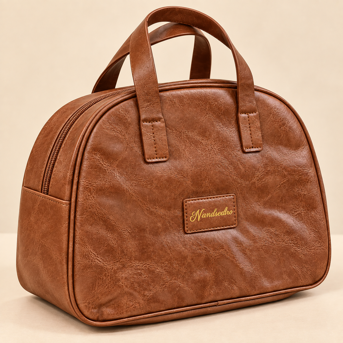 HAND BAG FOR EVERYDAY USE - DARK BROWN LEATHER EDITION WITH MULTIPLE COMPARTMENTS