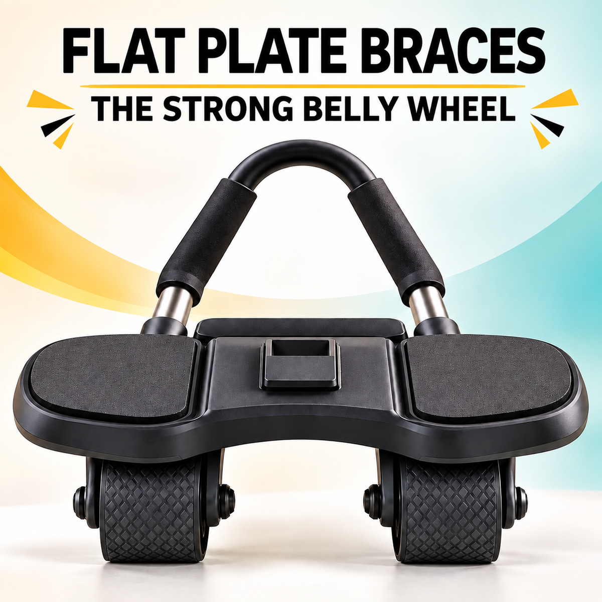 FLAT SUPPORTING ABDOMINAL WHEEL - DESIGNED TO SUPPORT EFFECTIVE CORE WORKOUTS