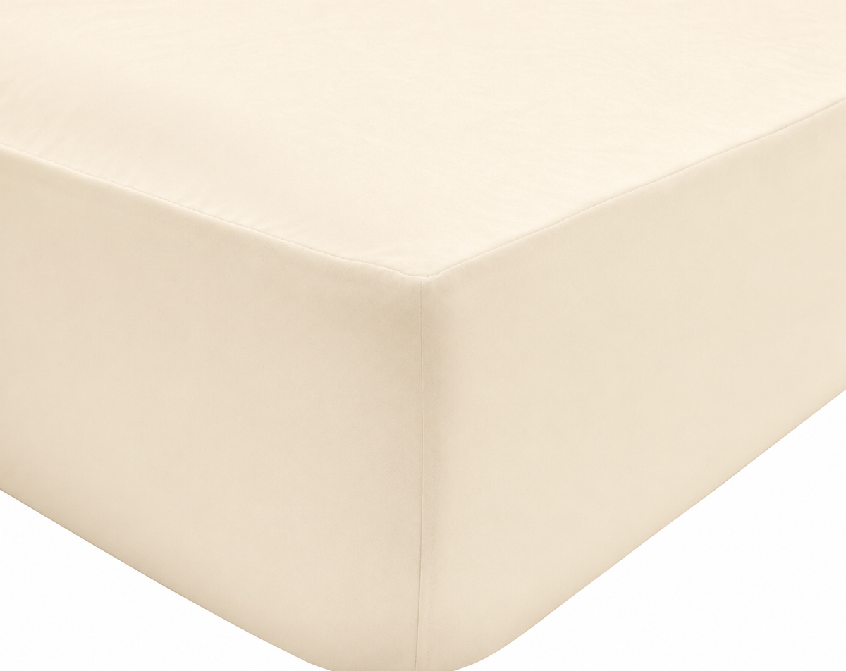 Sleepdown Fitted Sheet Polycotton Easy Care Non-Iron Super Soft 12.5 Inch 32cm Extra Deep Pocket Bedsheet Bed Linen - Super King - Duck Egg