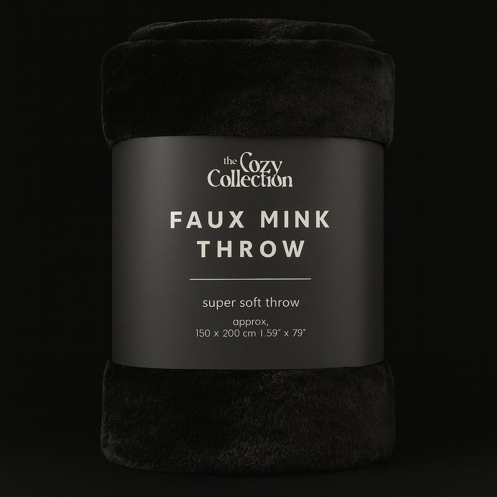 FAUX MINK THROW 150 x 200CM(7 Multiple colors)
