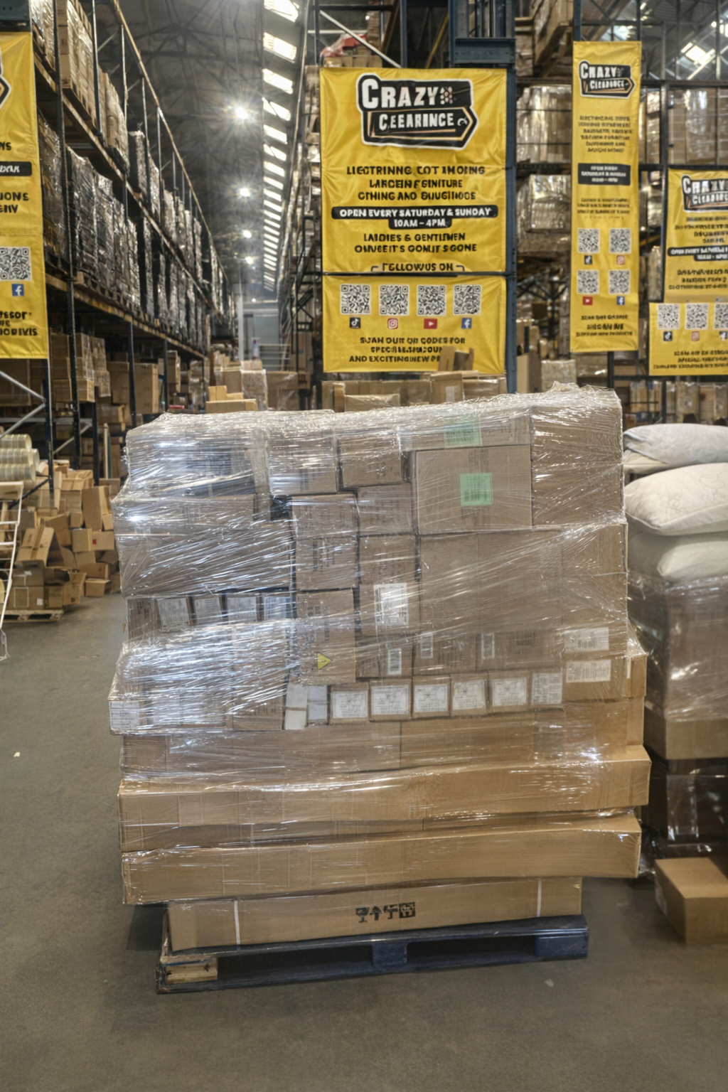 Job Lot Pallet – Curtain Poles, Venetian Blinds & Home Accessories – Wholesale Clearance Deal