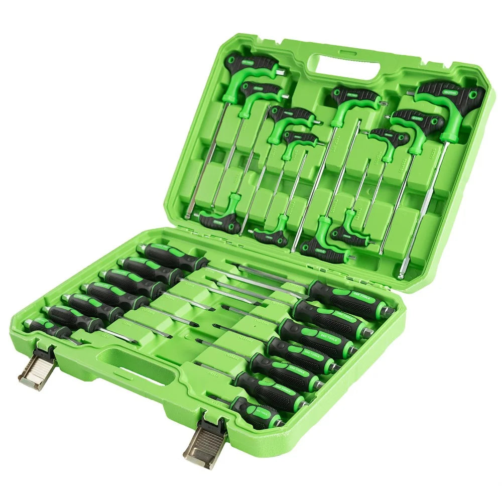 DSD TOOLS 26 pcs High Grade Screwdriver & T Handle Hex Ball & Star Set DS1005