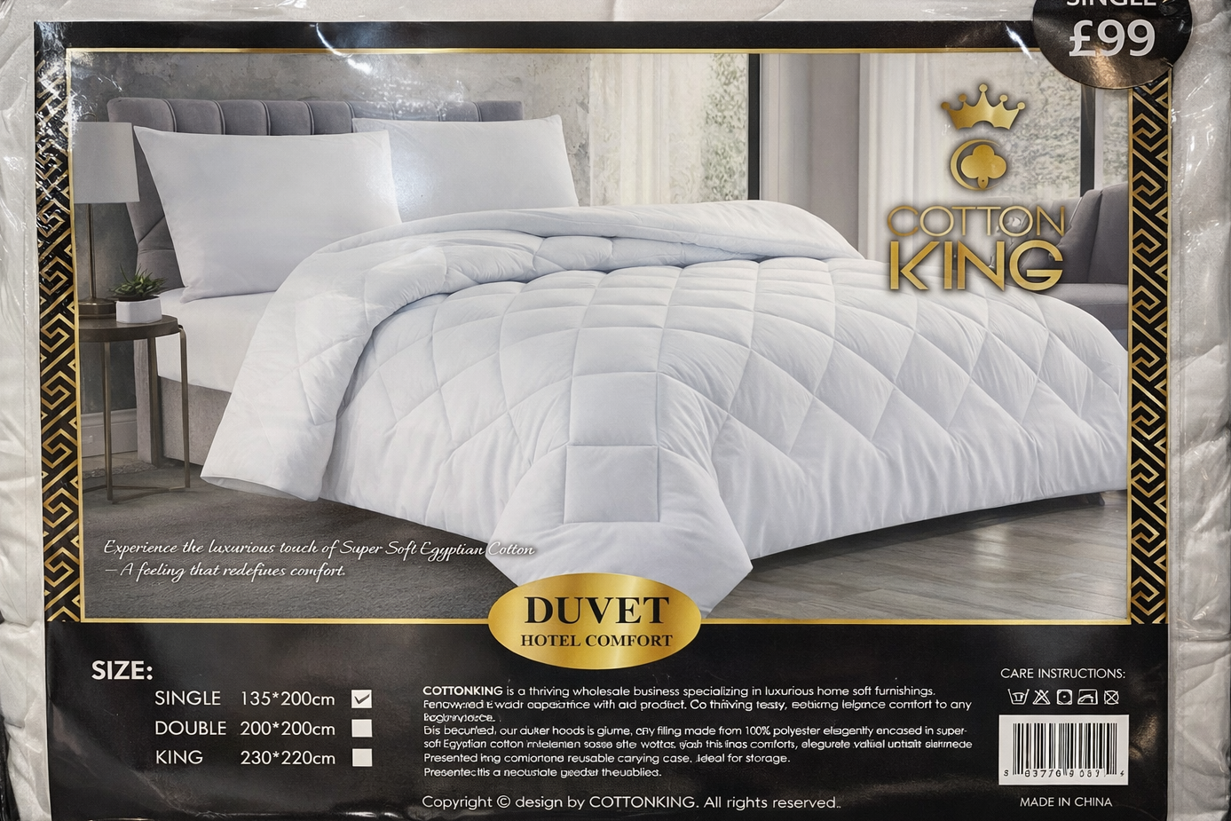 Hotel Comfort Duvet – Super Soft Quilt – Single, Double & King