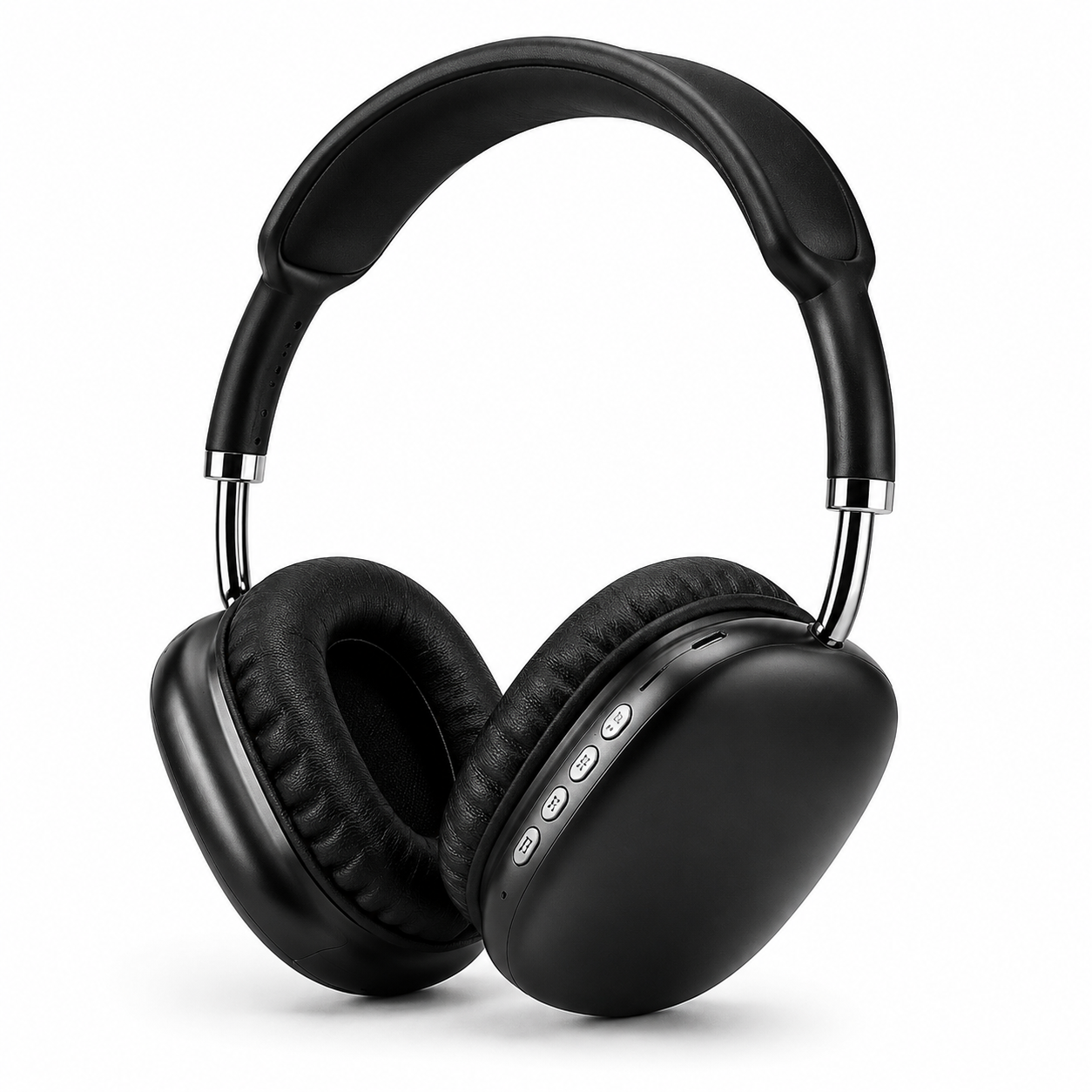 P9 Wireless Bluetooth Over-Ear Headphones – Black with Built-In Controls & Microphone
