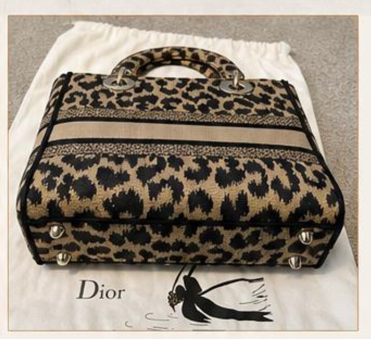 CHRISTIAN DIOR LEOPARD LADY DIOR BAG - PRELOVED