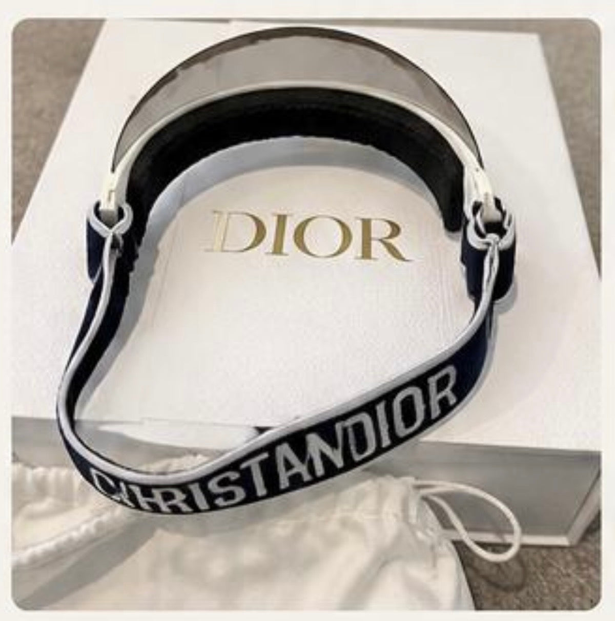 DIOR J'ADIOR SUN VISOR CAP - PRELOVED