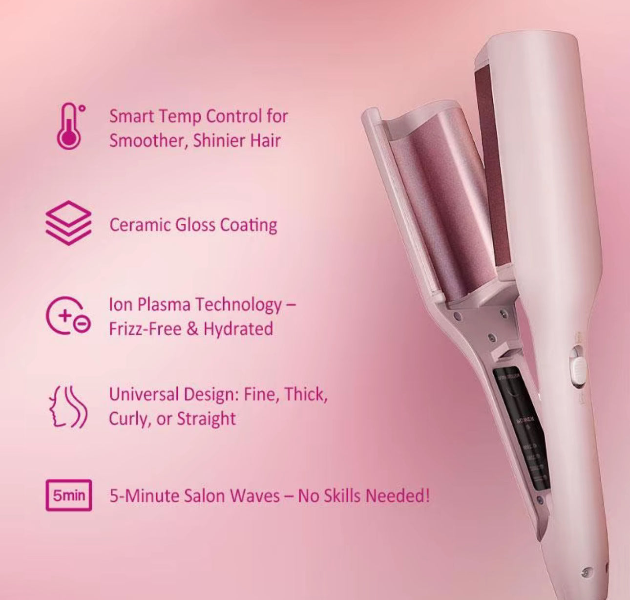 Vorynna French Wave Curling Iron