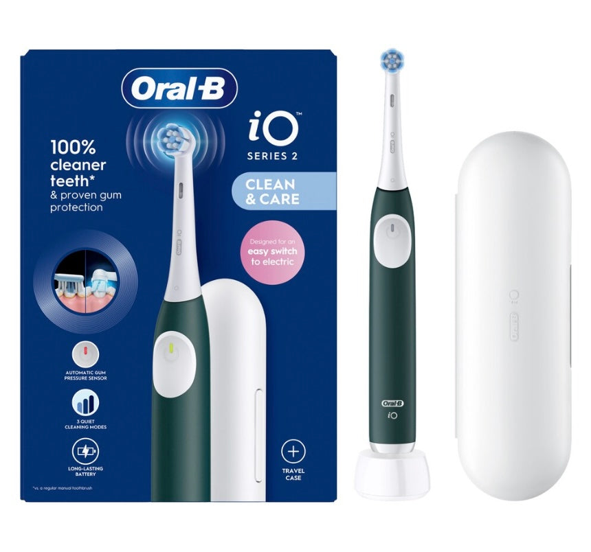 Oral-B iO2 Series Forest Green + Travel Case