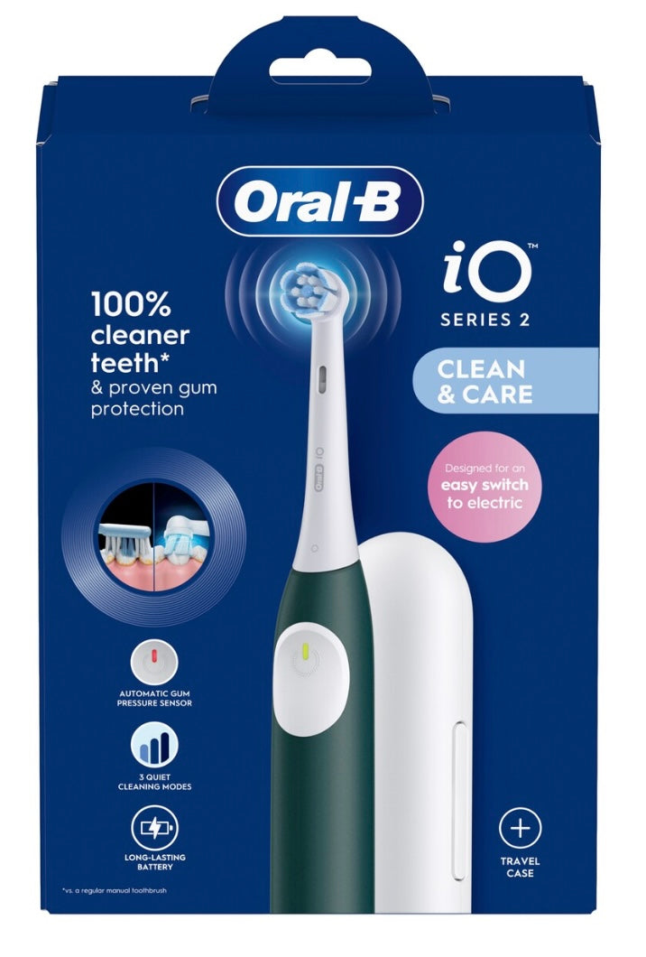 Oral-B iO2 Series Forest Green + Travel Case