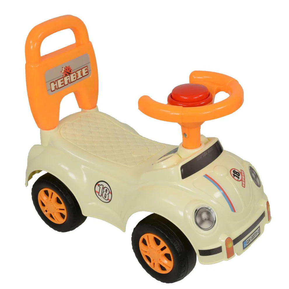 Kids Ride-On Car Toy – Push Along Toddler Car with Steering Wheel, Anti-Tip Design & Comfortable Seat (1+ Years)