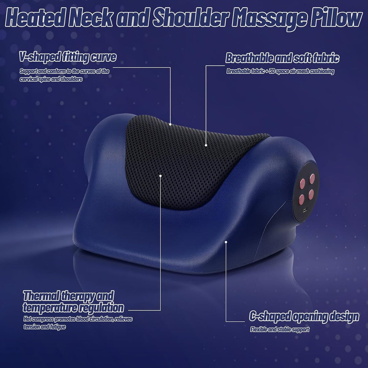 Cervical Neck Massager - vibration & hot compress - By SteBeauty
